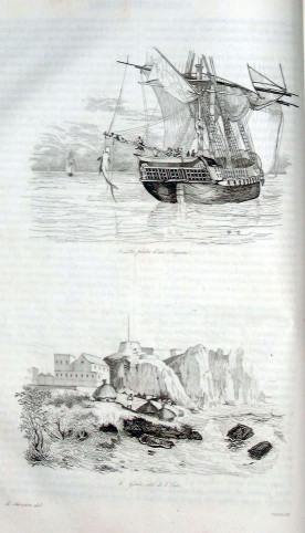 Contemporary illustration of the Island of Goree, west coast of Africa